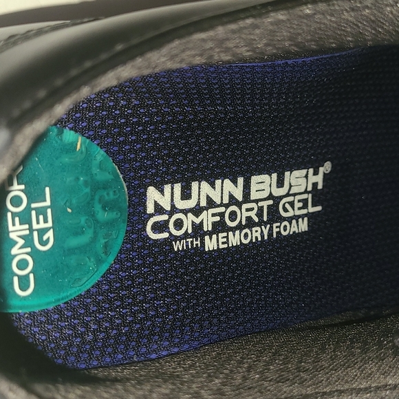 Nunn Bush Men's Marvin Street Plain Toe Oxford, Black, Size 8 - Picture 7 of 16